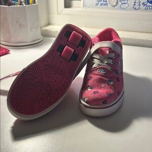 Kids Pink Roller Shoes